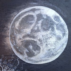 TABLEAU ACRYLIQUE "j'ai demandé à la lune"