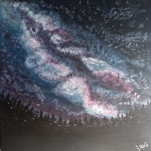 TABLEAU ACRYLIQUE "Ma constellation du scorpion"