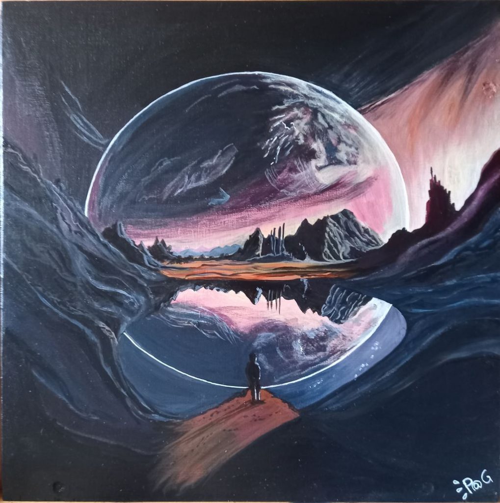 Peinture artistique "Un autre monde"