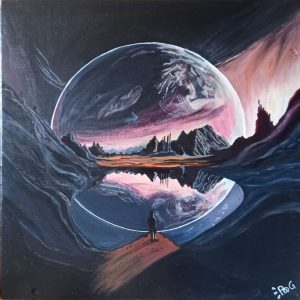 Peinture artistique "Un autre monde"